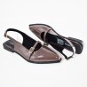 Price Shoes Baletas destalonadas casuales para mujer 182MS258CHOCOLATE