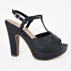 Price Shoes Tacones elegantes con plataforma para mujer 182FL885NEGRO