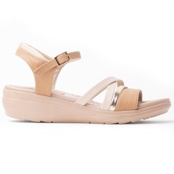 Priceshoes Sandalias Confort Para Mujer 182NV352AMARETTO