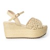 Price Shoes Sandalias Con Plataforma Mujer 192A-107NATURAL