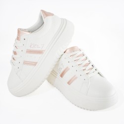Price Shoes Tenis Con Plataforma Mujer 202WN46-ABOROROSA