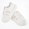 Price Shoes Tenis Con Plataforma Mujer 202WN46-ABOROROSA