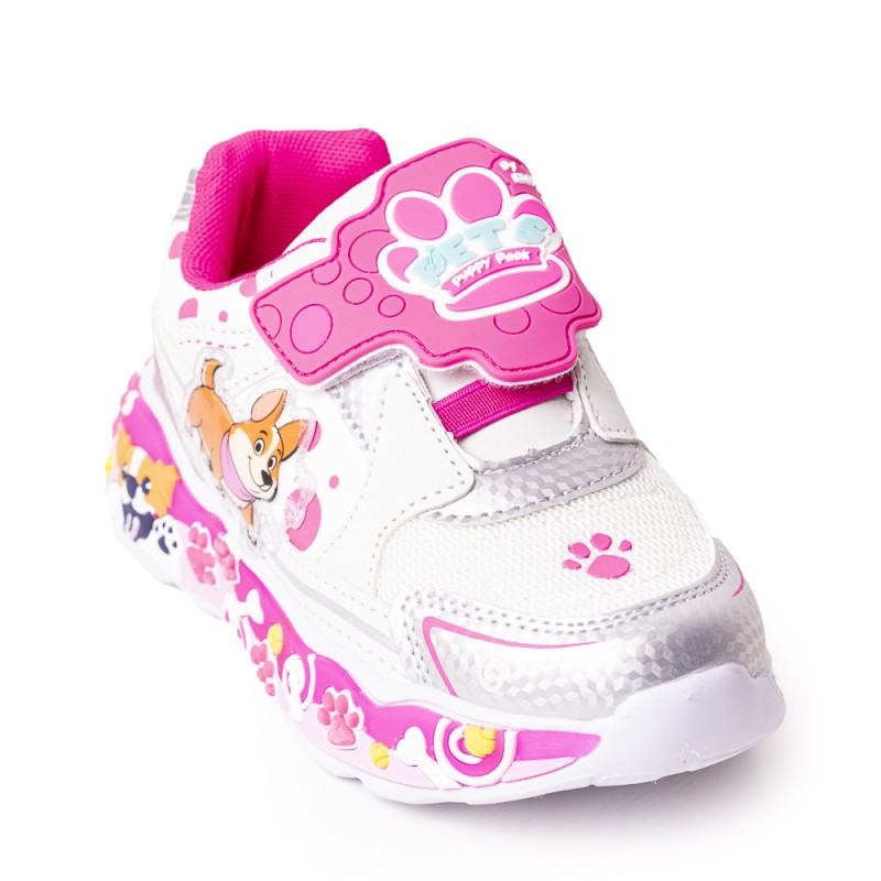 Price Shoes Tenis Infantiles con Luces para Niñas 204GKNAGR25-OBLANCO