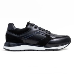 Sky Walk Tenis Urbanos en Cuero para Hombre 663106SNEAKERCHANEGRO