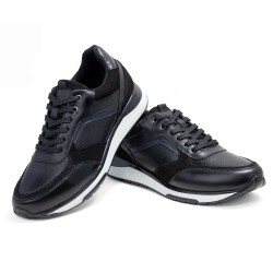 Sky Walk Tenis Urbanos en Cuero para Hombre 663106SNEAKERCHANEGRO