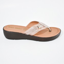 Price Shoes Sandalias tipo plataforma de moda para mujer 862M-13OROROSA