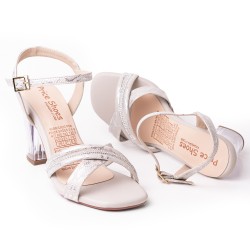 Priceshoes Sandalias Tacones Cristal 902Z127GRIS