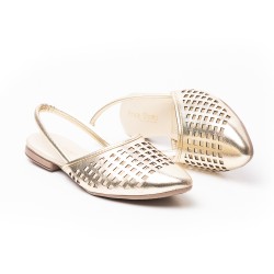 Price shoes zuecos mules de moda para mujer 6022010DORADO