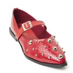 Price Shoes Baletas Moda para Mujer 602T-2439ROJO