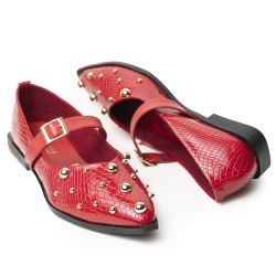 Price Shoes Baletas Moda para Mujer 602T-2439ROJO