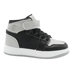 PriceShoes Tenis de moda para niño estilo bota 624AB54GRIS