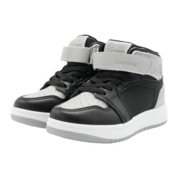 PriceShoes Tenis de moda para niño estilo bota 624AB54GRIS