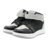 PriceShoes Tenis de moda para niño estilo bota 624AB54GRIS