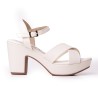 Price Shoes Sandalia Tacon para Mujer 462JC011TALCO