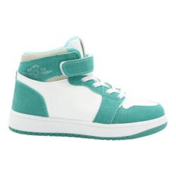 PriceShoes Tenis de moda para niño estilo bota 624AB54VERDE