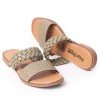 Price Shoes Sandalia Plana para Mujer 692502OLIVA