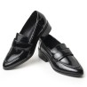 Mocasines Clásicos de Tacón Bajo en Charol 622EPT1009298NEGRO