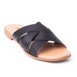 Priceshoes Sandalia Plana para dama 692V223NEGRO