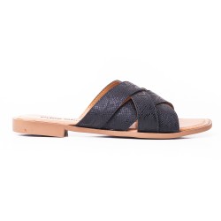 Priceshoes Sandalia Plana para dama 692V223NEGRO