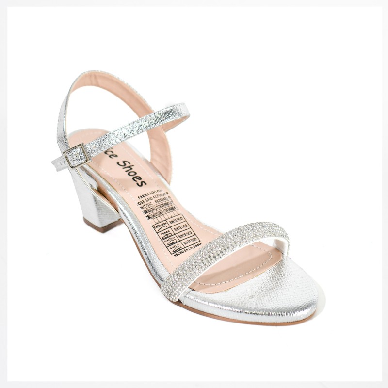 Price Shoes Tacones Elegantes Mujer 972R5-301PLATA