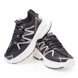 Price Shoes Tenis Moda Mujer 102034NEGRO