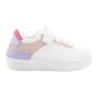 PriceShoes tenis de moda con velcro infantiles para niñas 624AB52ROSADO