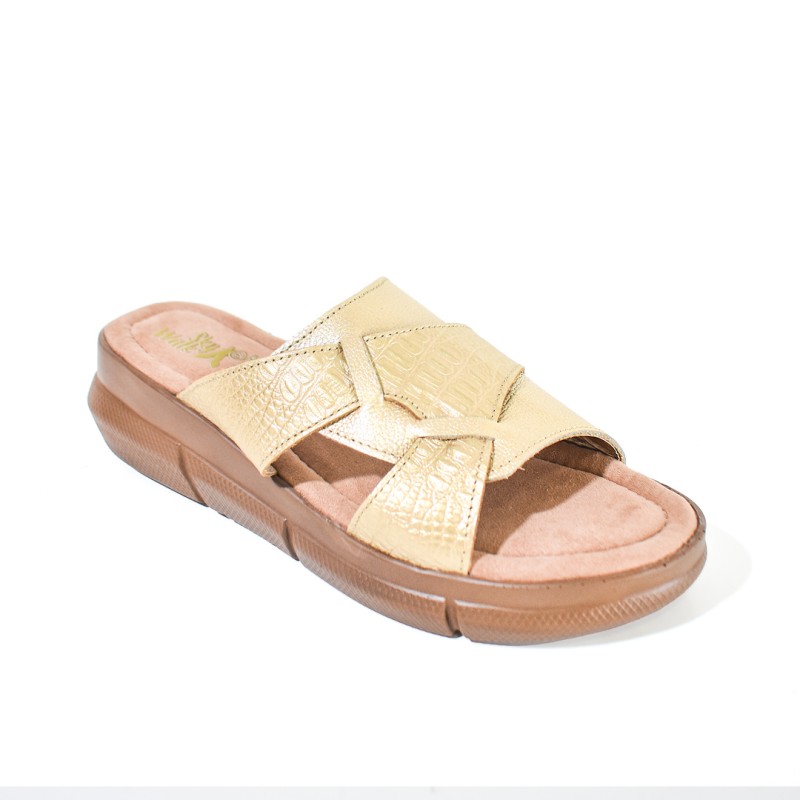 Price Shoes Sandalias Confort Cruzada Mujer 752SK14CHAMPANA