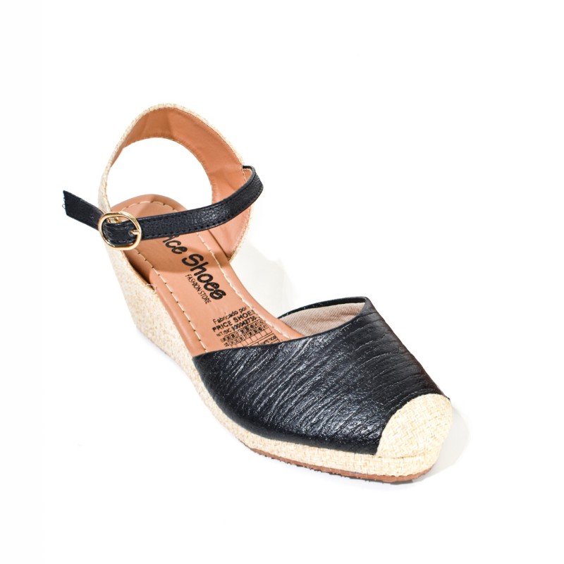 Price Shoes Plataformas Espadrille Mujer 692A250NEGRO
