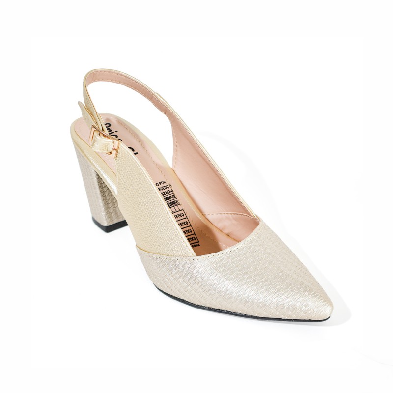 Price Shoes Tacones Elegantes Mujer 9726-252CHAMPANA