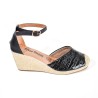 Price Shoes Plataformas Espadrille Mujer 692A256NEGRO