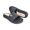 Price Shoes Sandalias Slide Tejida Mujer 282F-101LVNEGRO
