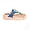 Price Shoes Sandalias Confort Bordada Mujer 752SK11AZUL