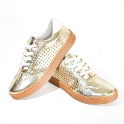 Price Shoes Tenis Urbanos Brillo Mujer 582408CHAMPANA