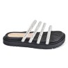 Price Shoes Sandalias Slide Brillo Mujer 282LV02NEGRO