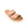 Price Shoes Plataformas Doble Hebilla Mujer 0228575-101CAMEL