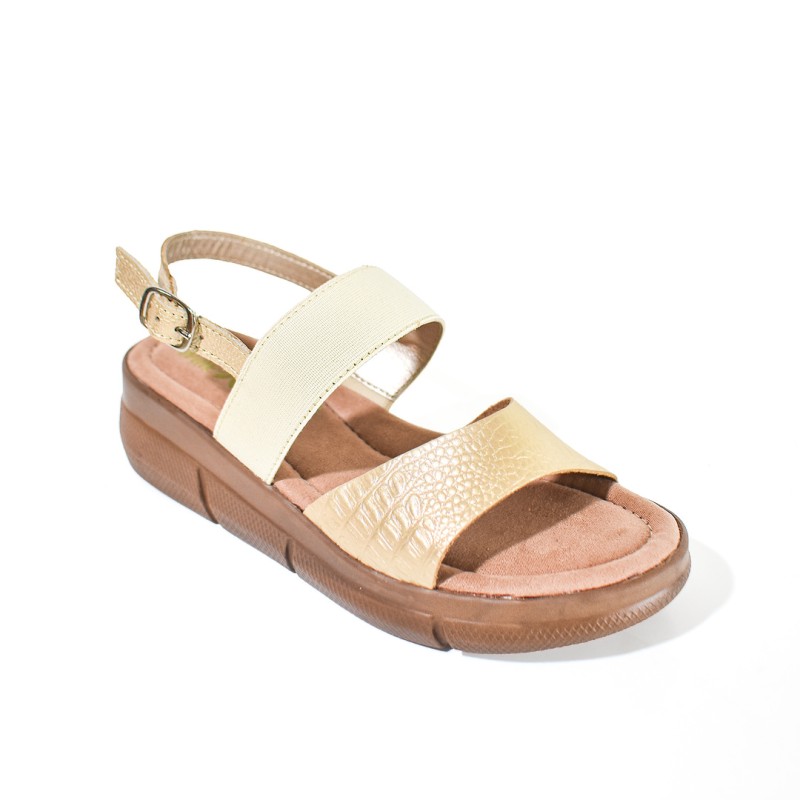 Price Shoes Sandalias Confort Elastica Mujer 752SK13CHAMPANA