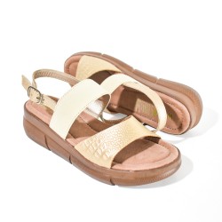 Price Shoes Sandalias Confort Elastica Mujer 752SK13CHAMPANA