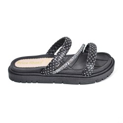 Price Shoes Sandalias Slide Brillo Mujer 282LV213NEGRO