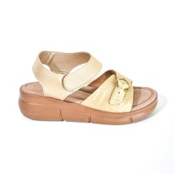 Price Shoes Sandalias Confort Hebilla Mujer 752SK15CHAMPANA