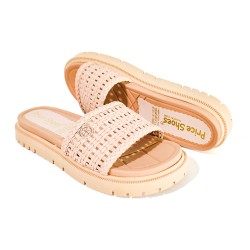 Price Shoes Sandalias Slide Tejida Mujer 282F-101LVARENA