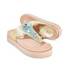 Price Shoes Sandalias Confort Bordada Mujer 752SK11CHAMPANA