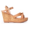 Price Shoes Sandalia Plataforma para Mujer 462JC016AMARETTO