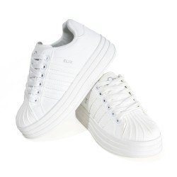 Price Shoes Tenis Moda para Mujer 722SM04BLANCO