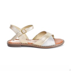 Price Shoes Sandalias Plana Metalizada Mujer 432938OROROSA