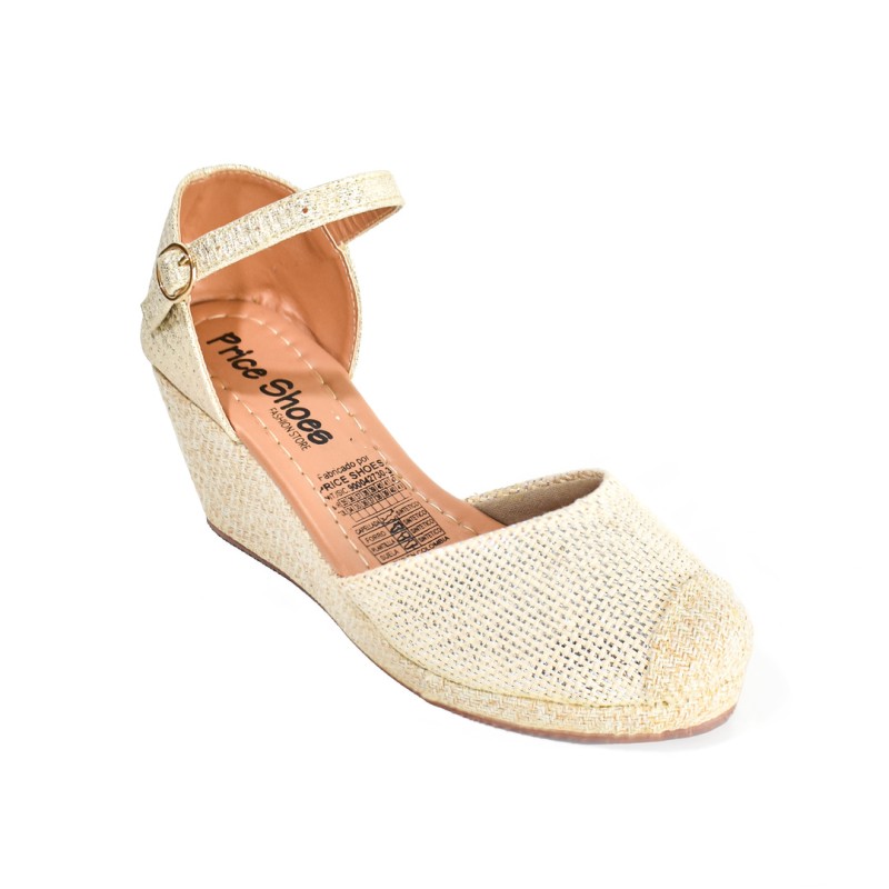 Price Shoes Plataformas  en Yute para Mujer 692A210PLATA