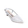 Price Shoes Zapatos  puntudo de tacón para Mujer 4822507PLATA