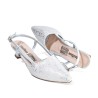 Price Shoes Zapatos  puntudo de tacón para Mujer 4822507PLATA