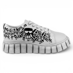 Price Shoes Tenis Moda Diseño Gráfico 622Z052006GRIS