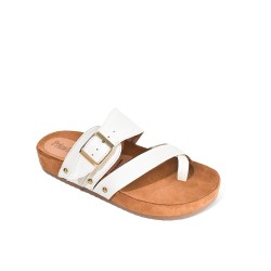 Price Shoes Sandalias Planas Hebilla Mujer 462OLIVIA-02TALCO