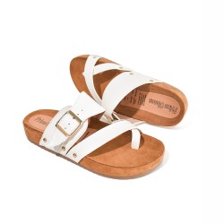 Price Shoes Sandalias Planas Hebilla Mujer 462OLIVIA-02TALCO